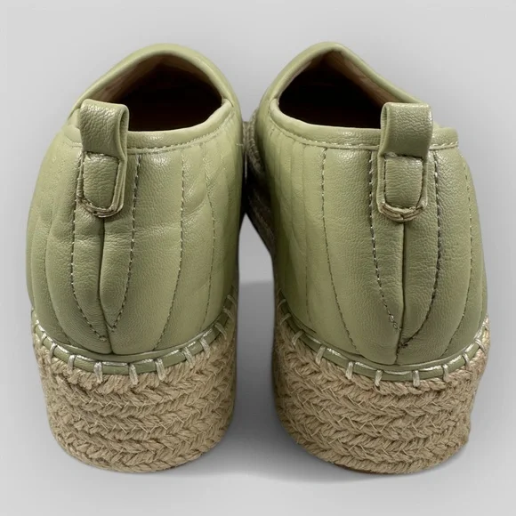 ASOS Quilted Green Platform Espadrilles Shoes US 9 EU 40 - Picture 8 of 10